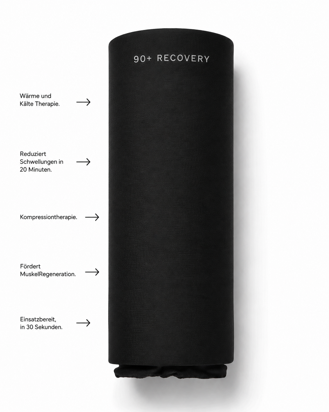 90+ Recovery Sleeve — Wärme & Kälte fürs ganze Bein