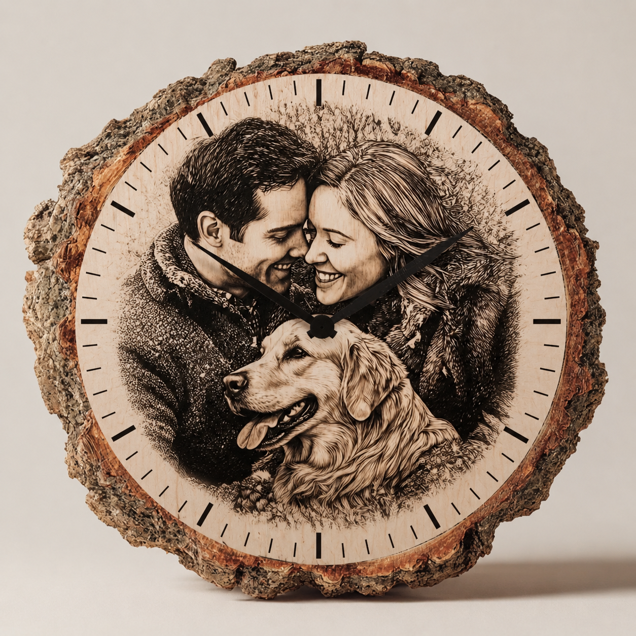 Marlona Moments – Personalisierte Holzuhr