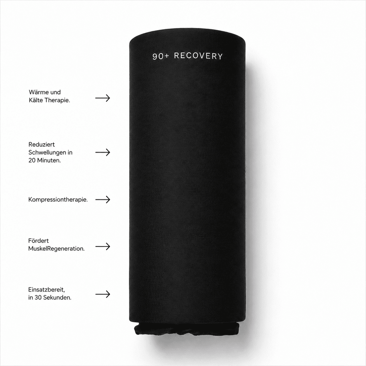 90+ Recovery Sleeve — Wärme/Kälte & Kompression für Fußballer