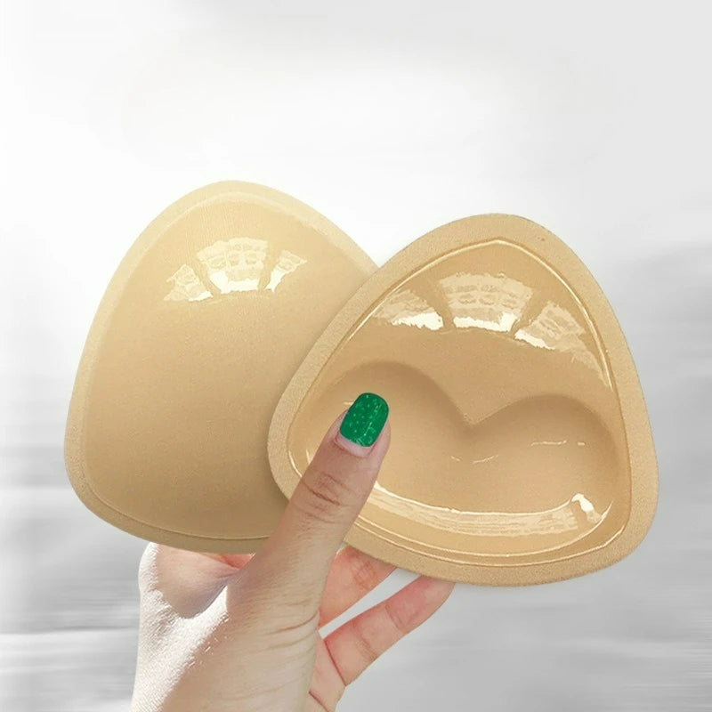 Thicken Chest Push Up Sticky Bra Double Sided Women Swimsuit Bikini Removeable Silicone Self-adhesive Cup Enhancer Chest Pad