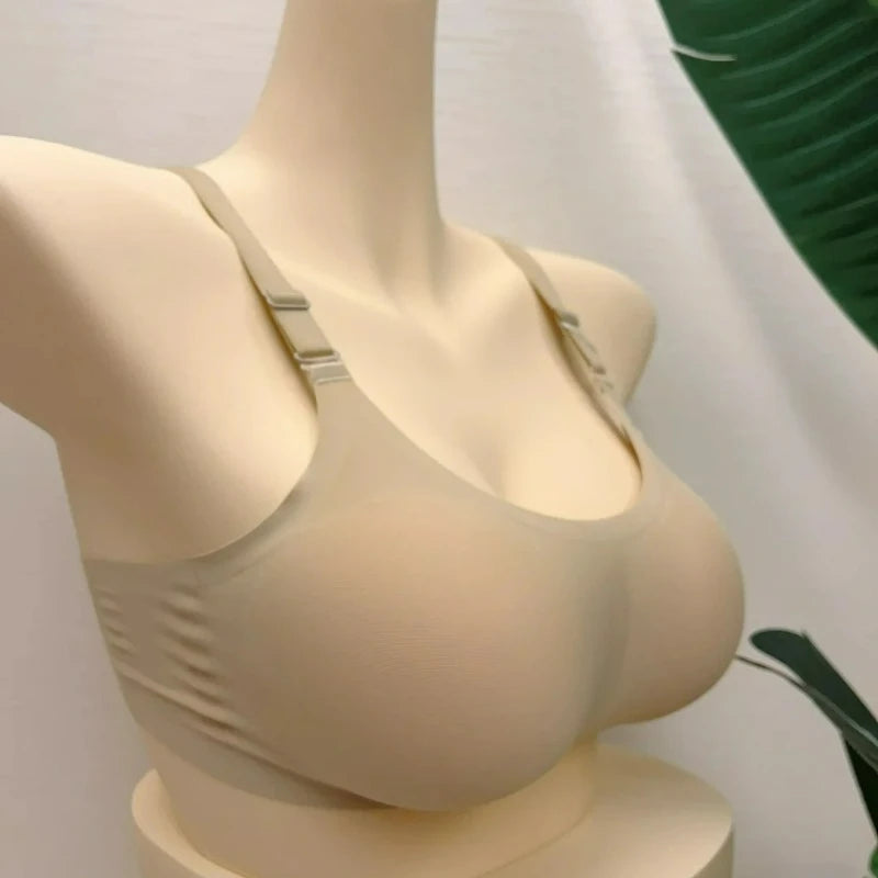 Thicken Chest Push Up Sticky Bra Double Sided Women Swimsuit Bikini Removeable Silicone Self-adhesive Cup Enhancer Chest Pad
