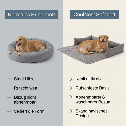 CoolNest Sofabett - Das Kühlkissen für ihr Haustier